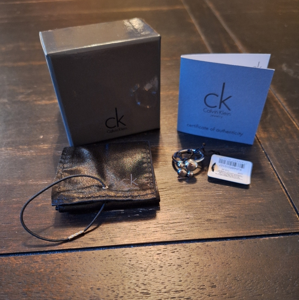 Calvin Klein Silver Fidget Ring